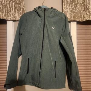 Men's Green Jacket by Hollister